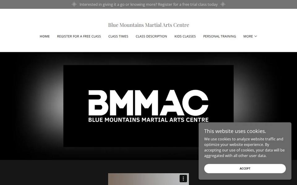 Blue Mountains Martial Arts Centre website