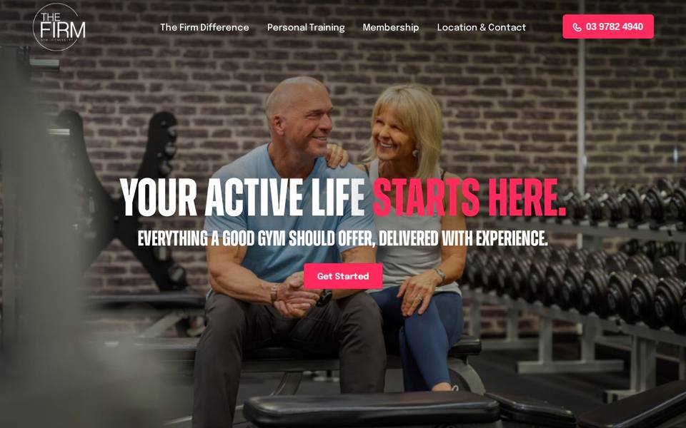 The Firm Gym website