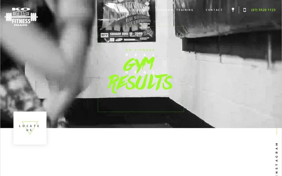 K.O. Fitness website