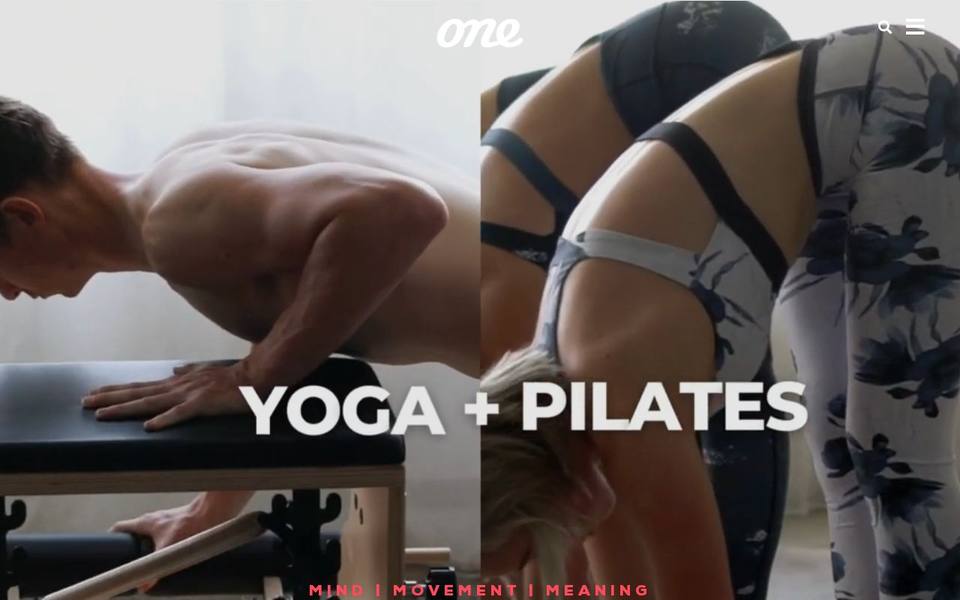 One Hot Yoga and Pilates website