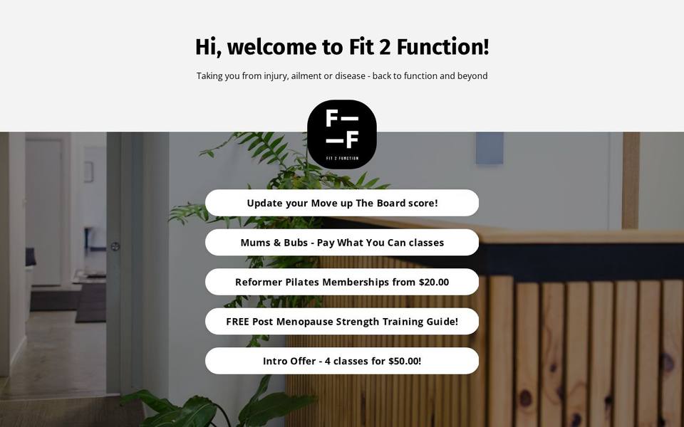 Fit2Function website