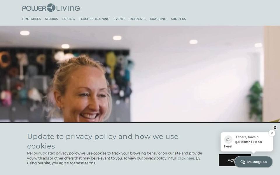 Power Living website