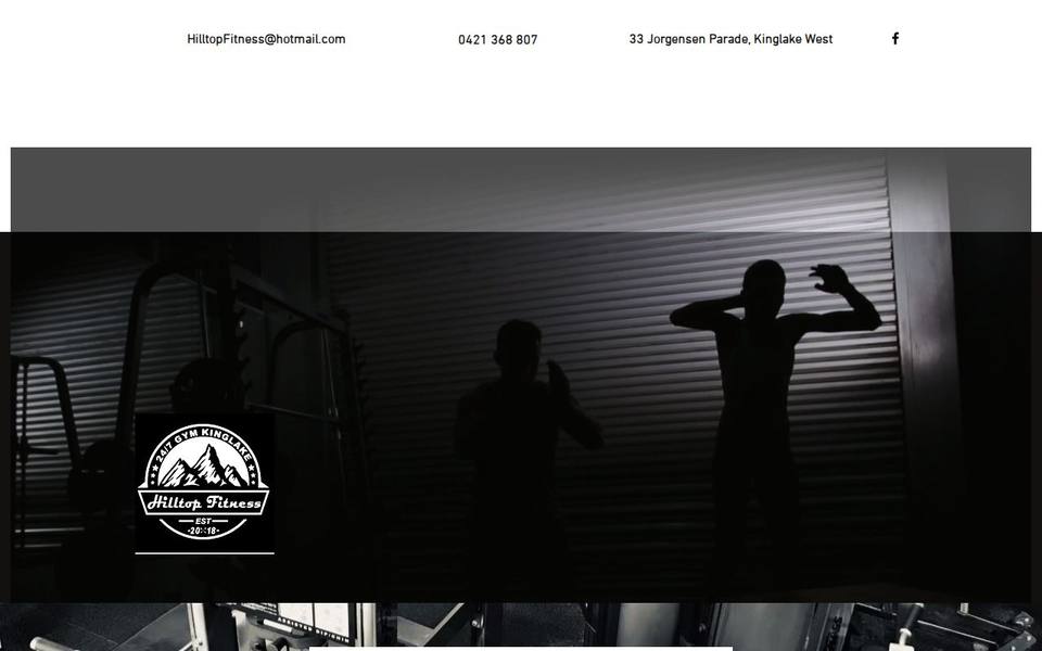 Hilltop Fitness Kinglake website