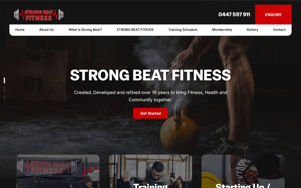 CrossFit Health Creation website