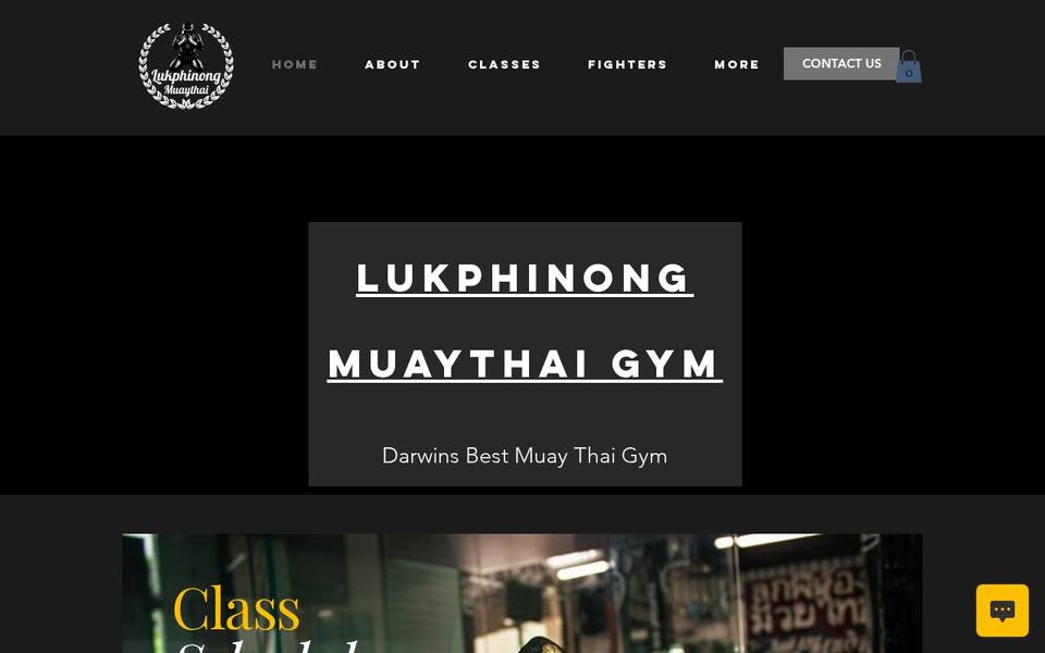 Lukphinong Muay Thai Gym website