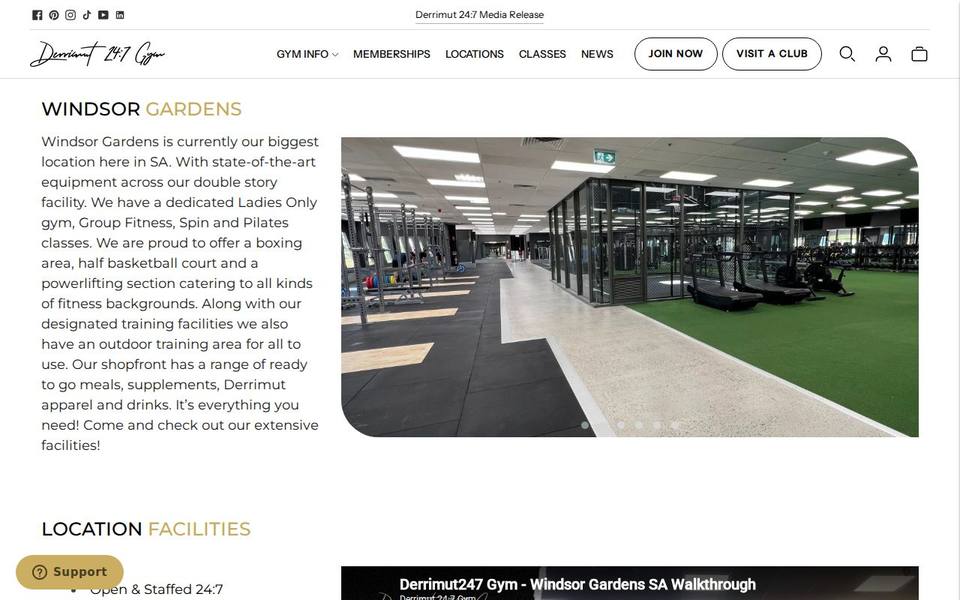 Derrimut 24:7 Gym Windsor Gardens website