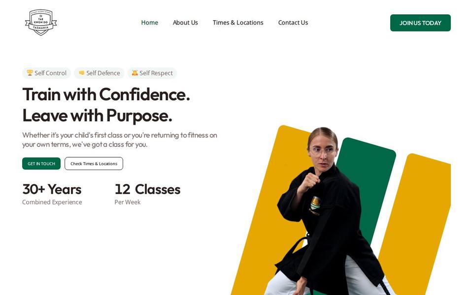 Tae Kwon Do Tasmania website