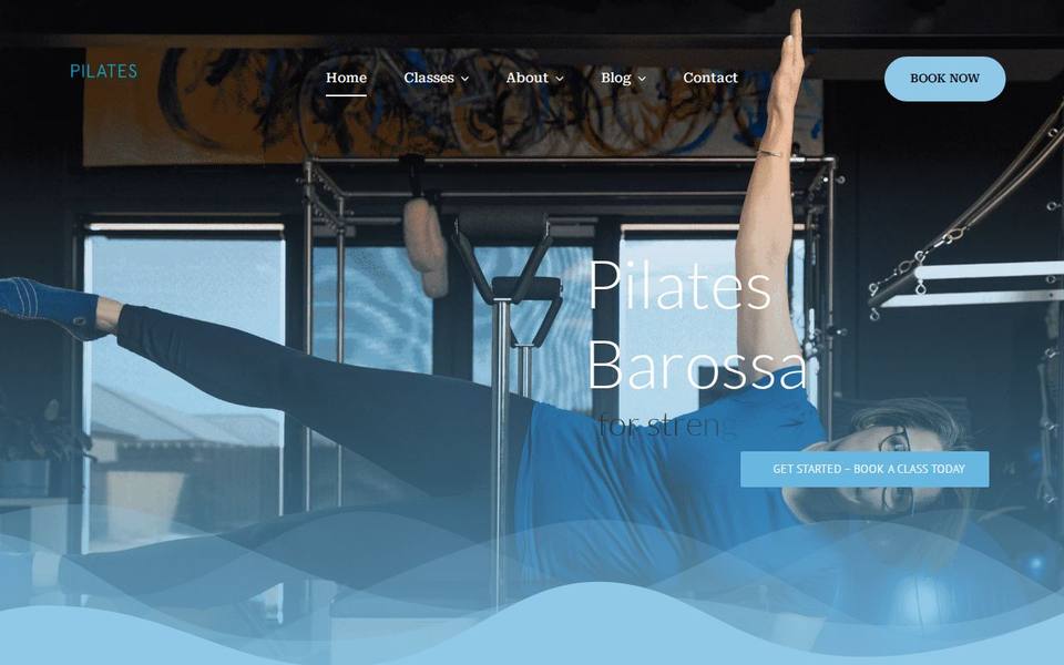 Pilates Barossa website