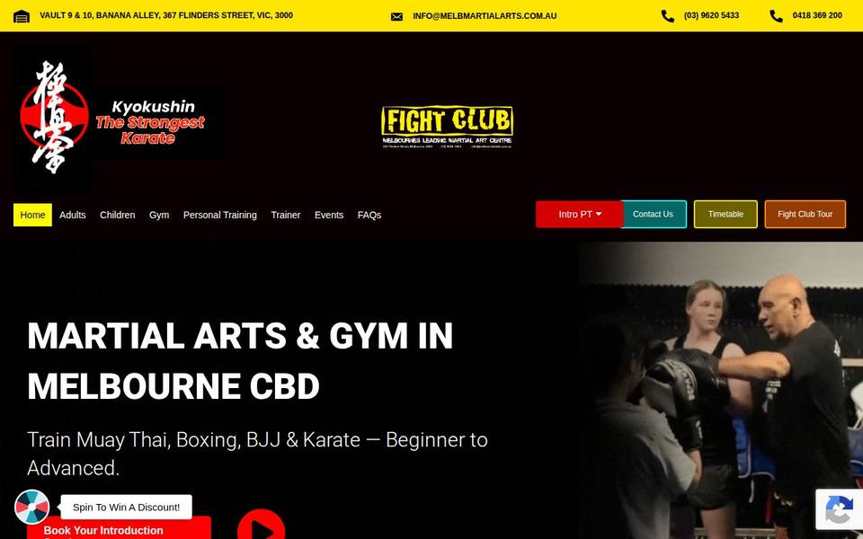 Melbourne Fight Club website