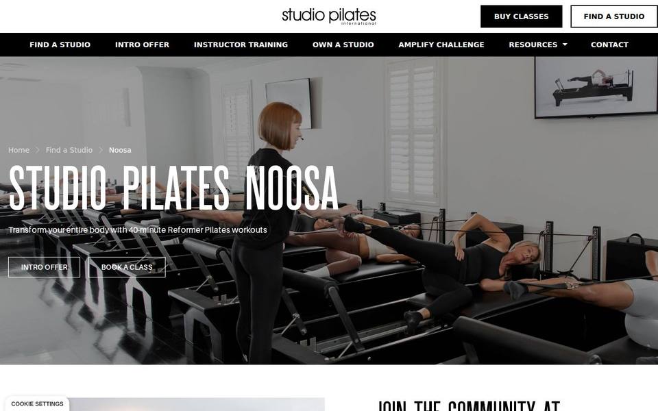 Studio Pilates International website