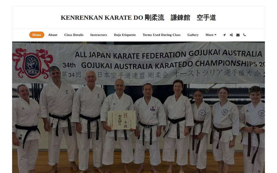 Gojuryu Kenrenkan Karate website
