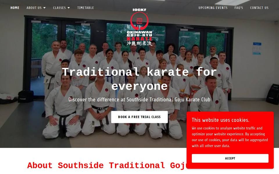Southside Traditional Goju Karate Club website