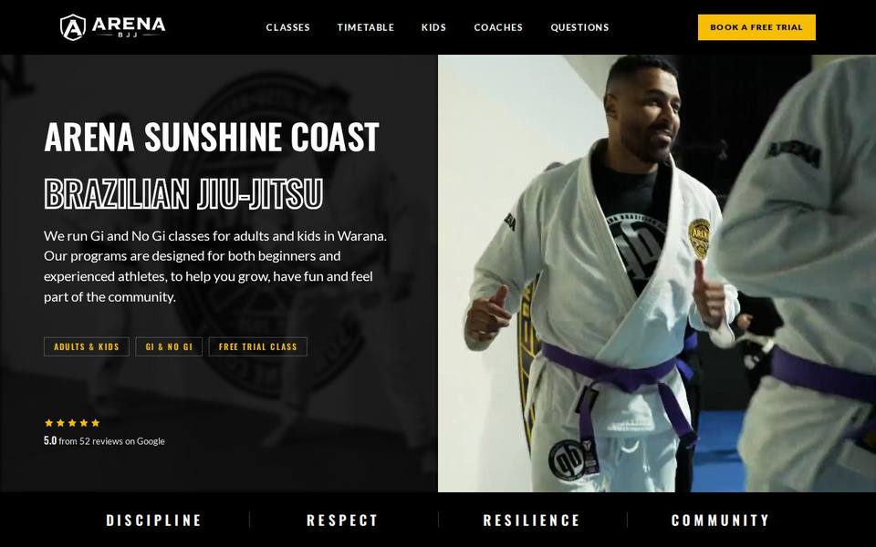 Gus Bomba BJJ - BTT Australia website