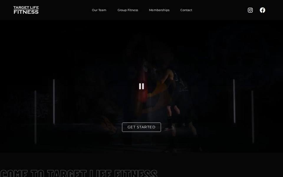 Target Life Fitness website