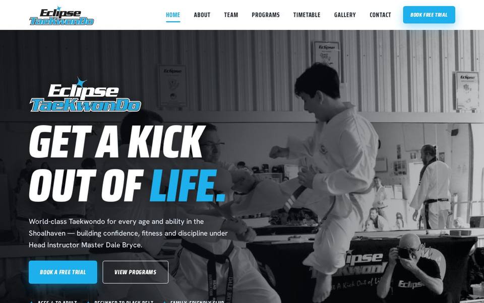 Eclipse Taekwondo website