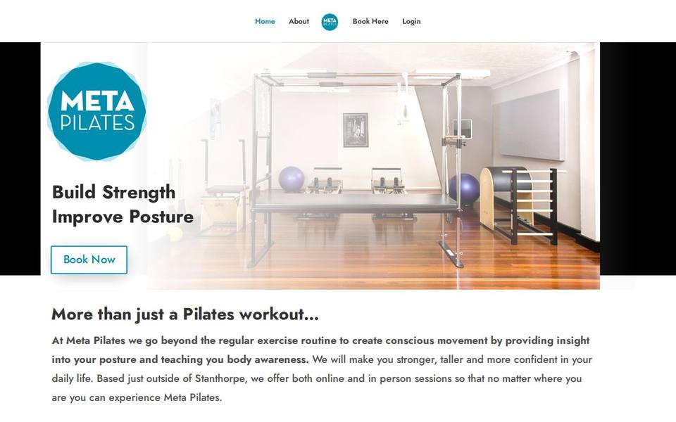 Backed by Pilates website