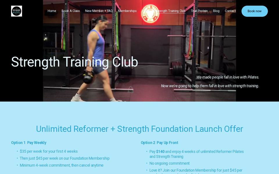 Brisbane Pilates website