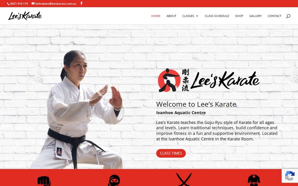 Lee's Karate website