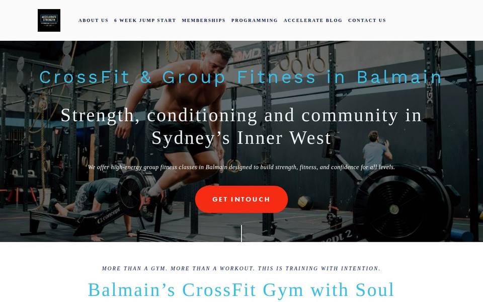 Accelerate Strength website