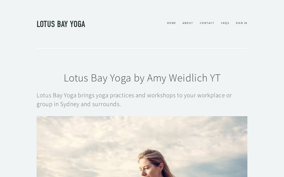 Lotus Bay Yoga website