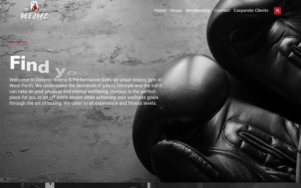 Deejayz Gym website