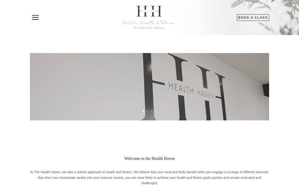 The Health Haven website