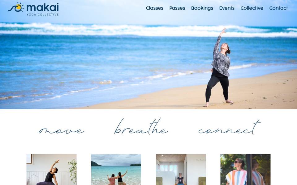 Makai Yoga Collective website