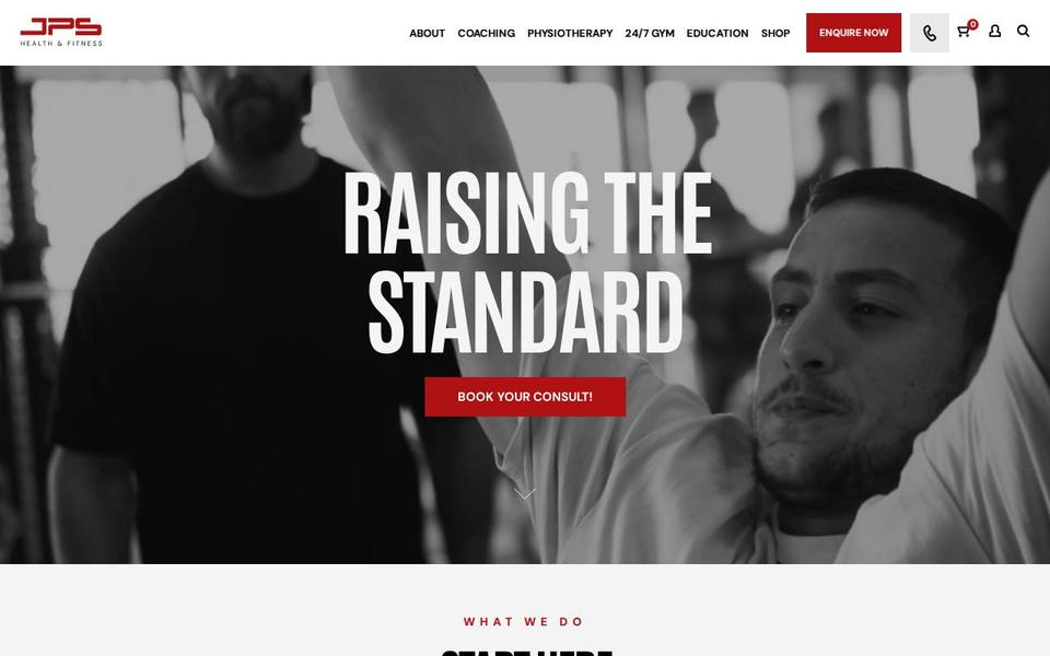 JPS Health & Fitness website