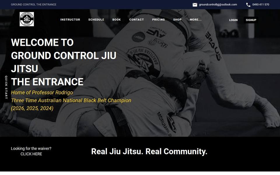 Ground Control The Entrance website