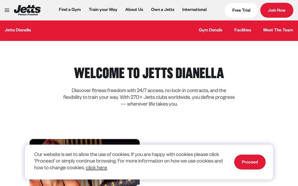 Jetts Dianella website