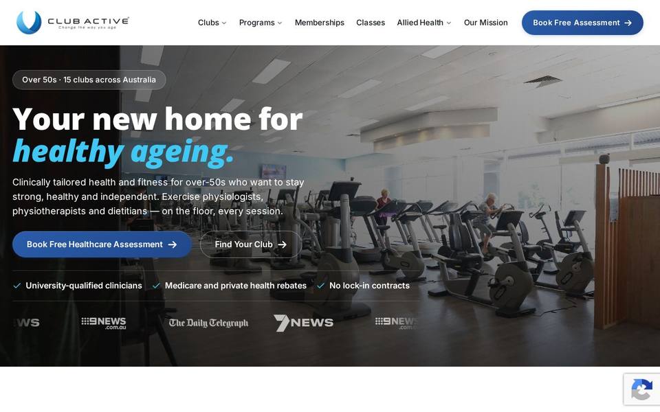 Club Active Burleigh website