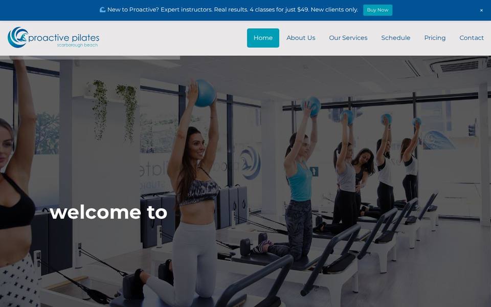 Proactive Pilates website
