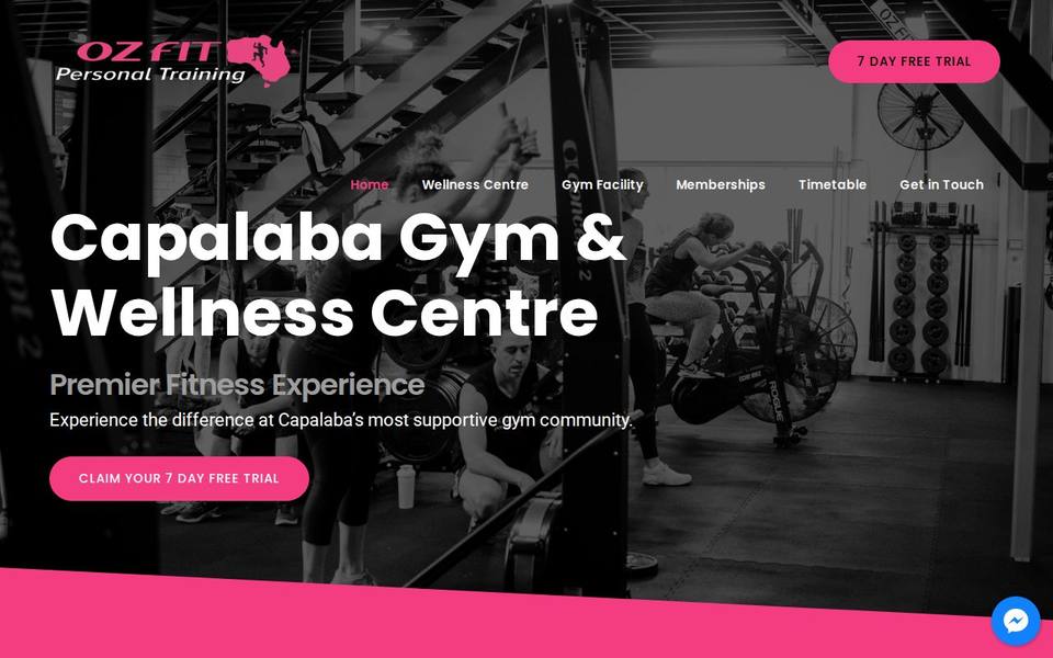 OZ FIT Gym & Wellness Centre website