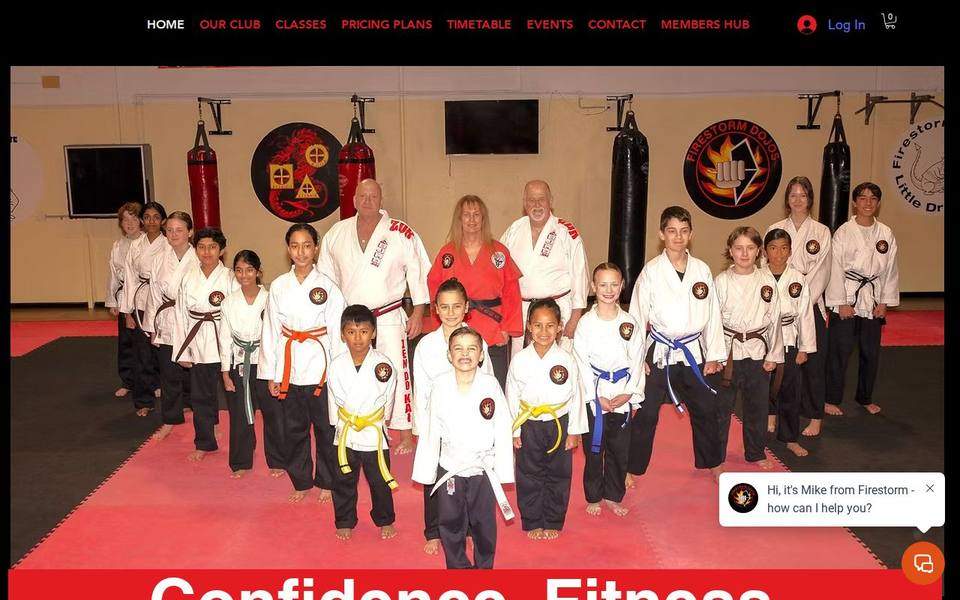 Firestorm Martial Arts website