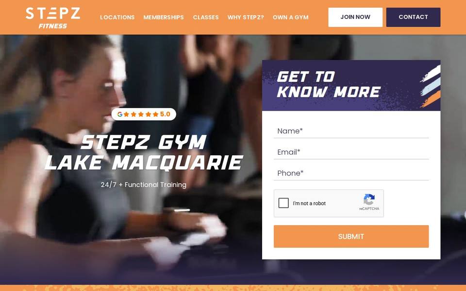 Stepz Fitness Lake Macquarie website