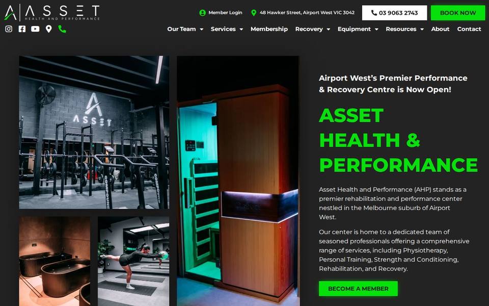 Asset Health and Performance website