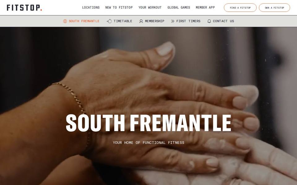 Fitstop South Fremantle website