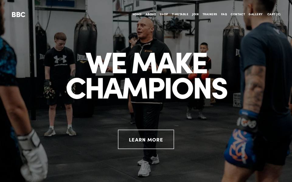 Bondi Boxing Club website