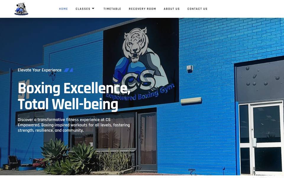 CS Empowered Boxing website