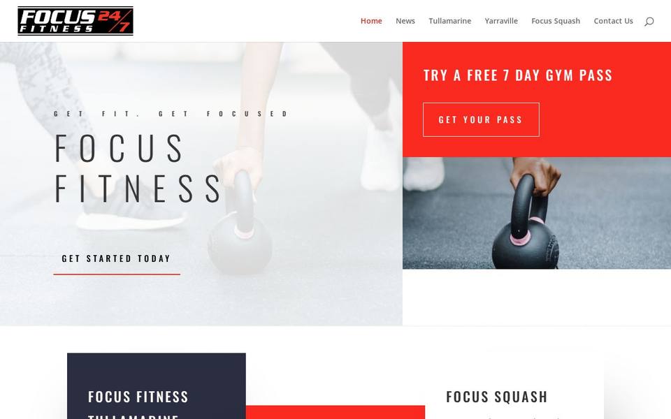 Focus Health & Fitness website