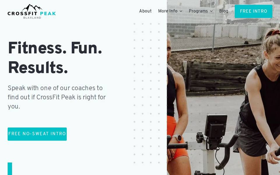 CrossFit Peak Blaxland website