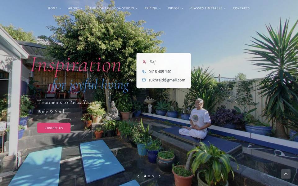 The Light of Yoga website