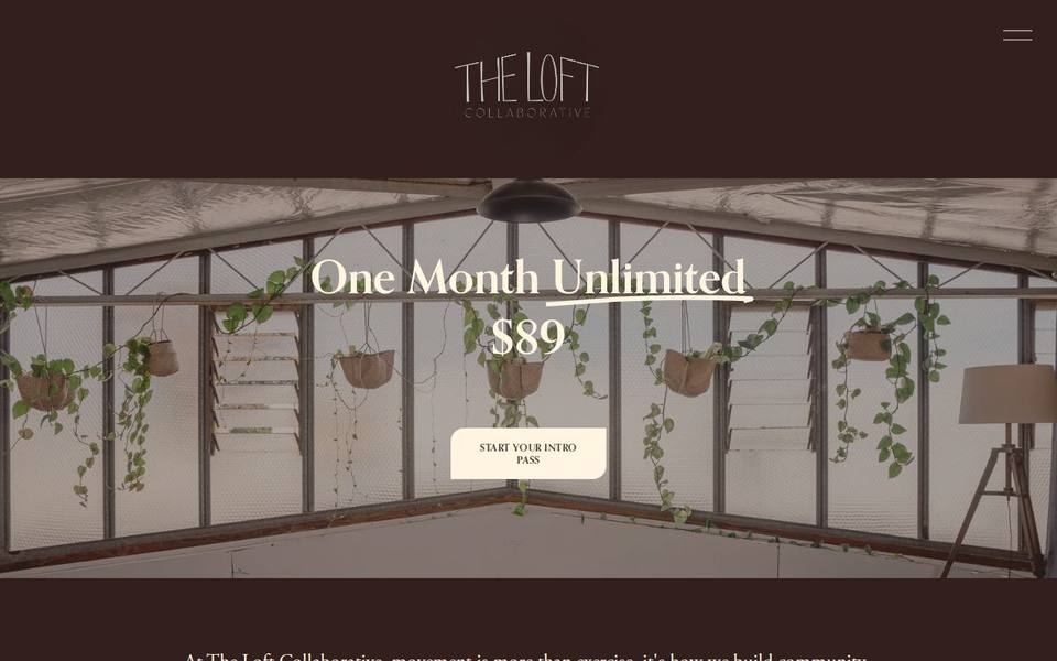 The Loft Collaborative website