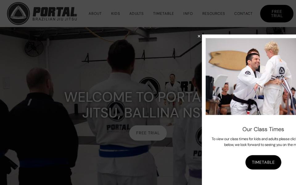 Portal Brazilian Jiu Jitsu website