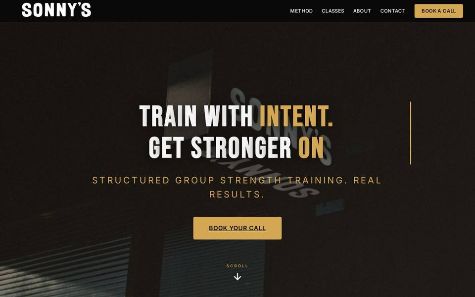 Sonny's Gym website