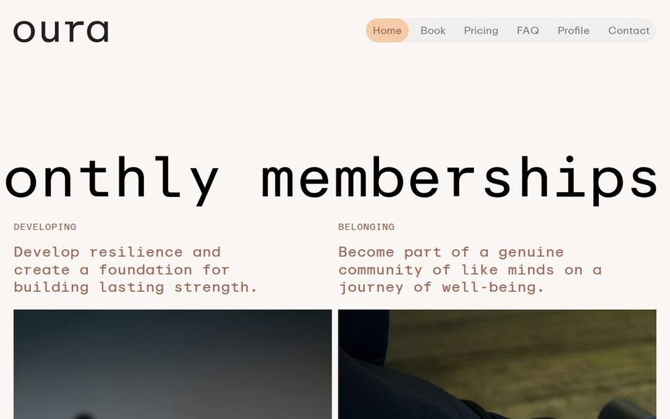 Oura Studios website