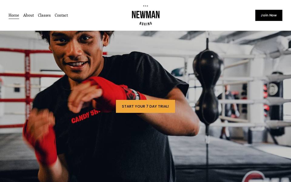 Newman Boxing Byron Bay website