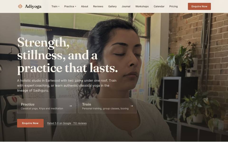 AdiYoga website
