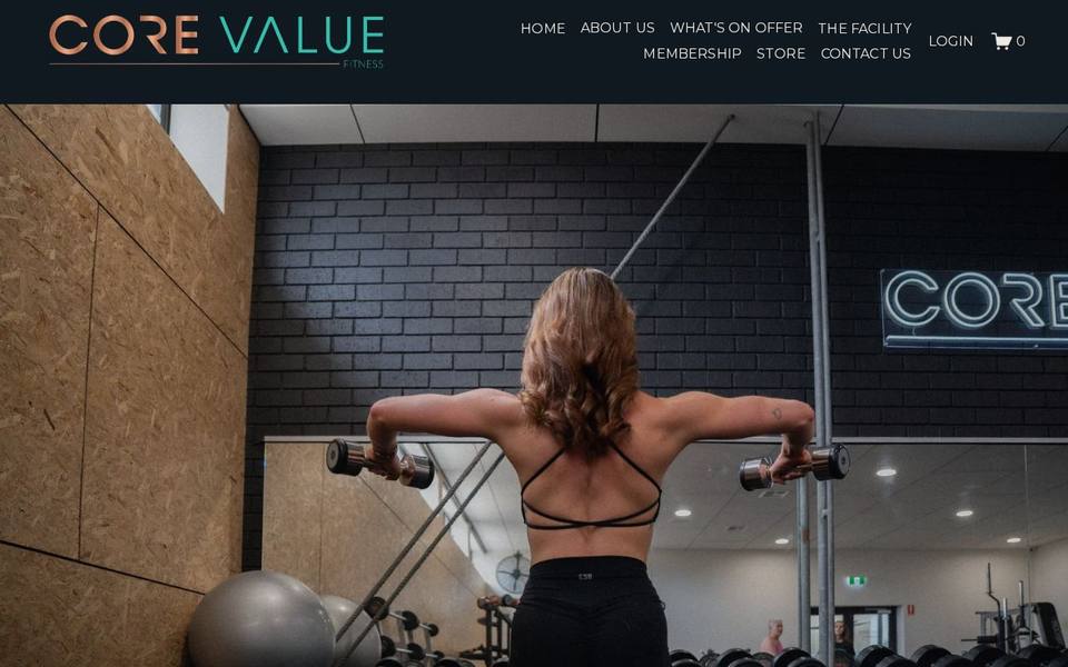 Core Value Fitness website