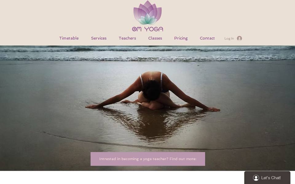 Om Yoga website